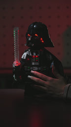 KGBOX Premium Display Case for LEGO 75461 Up-Scaled Darth Vader Minifigure - LED & UV Print