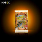 Twinkle Twinkle Farm Tales empty display case with optional LED light panel, 5-sided UV print plush collector showcase
